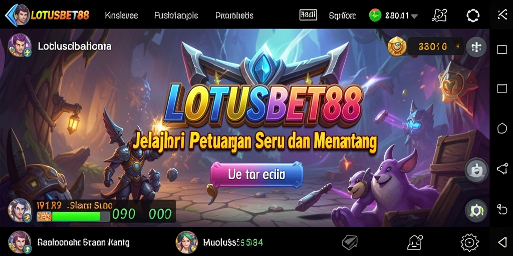 Screenshot LOTUSBET88 menampilkan aksi seru dalam petualangan.