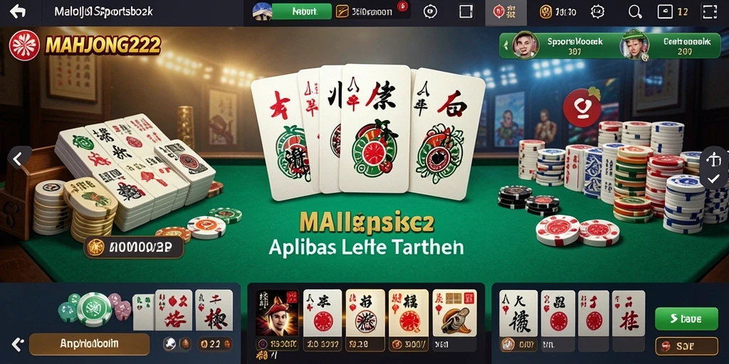 Tampilan gameplay menarik dari aplikasi Sportsbook MAHJONG222.