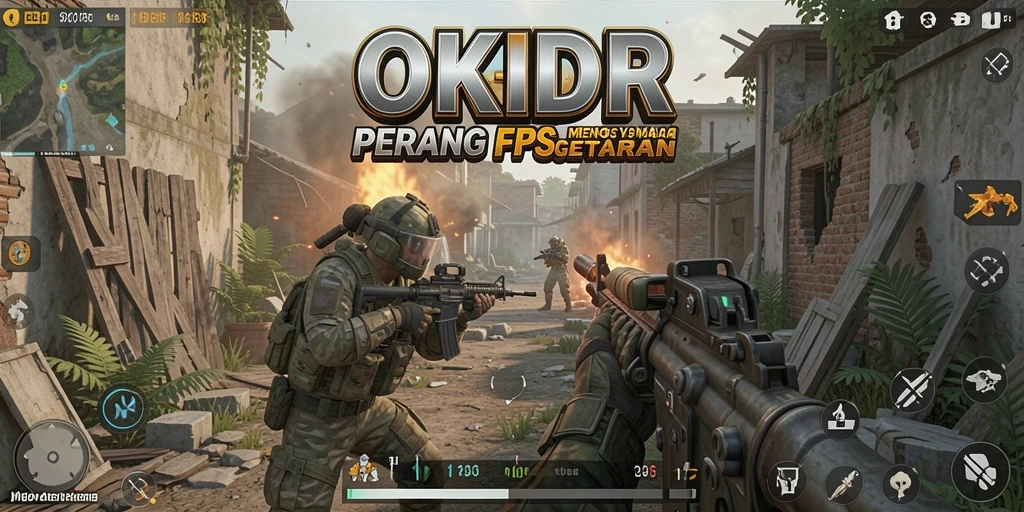 Screenshot menampilkan aksi seru dalam gameplay FPS yang intens.