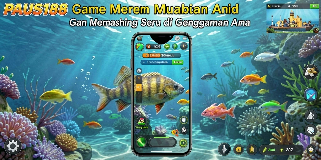 Screenshot PAUS188 menampilkan pengalaman memancing yang mendebarkan.